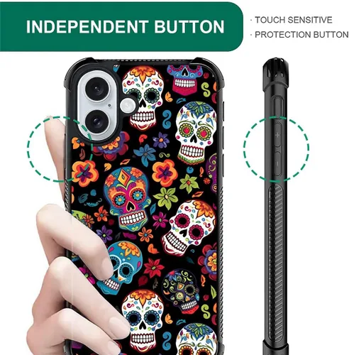 Vista 418 de Funda compatible con iPhone 8, a prueba de golpes, antiarañazos, bandera de ciervos de cola blanca de grano de madera estadounidense