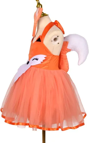 Vista 4 de AWIBMK Disfraz de reno de tigre con temática de safari para niñas pequeñas, vestido tutú con orejas y diadema y cola para Halloween y cosplay