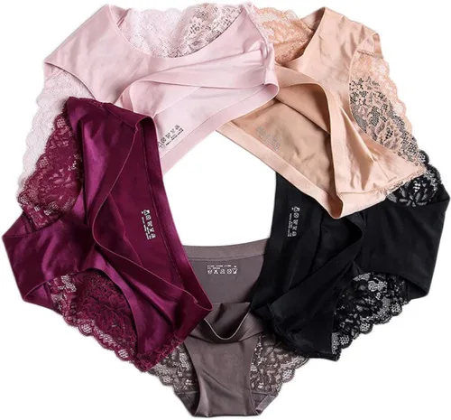 Vista 4 de Newlyns Women's 7 Pack Breathable Satin Briefs ( Multi colors)