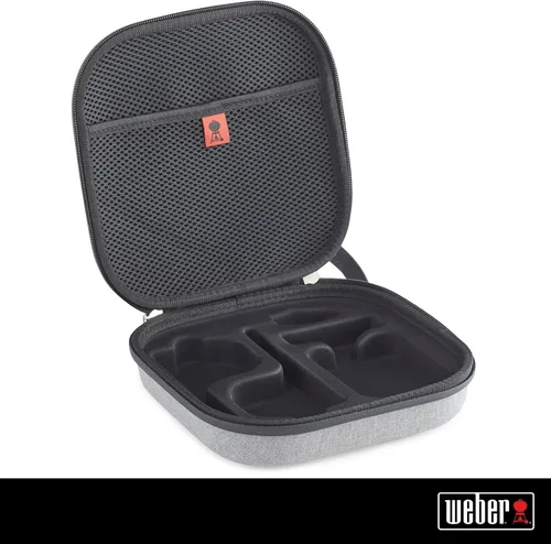 Vista 2 de Weber Connect Smart Grilling Hub - Funda protectora oficial con espuma EVA, almacenamiento de accesorios, bolsillos de malla y espacio