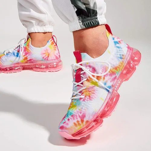 Vista 7 de LUCKY STEP - Zapatos deportivos de moda para mujer transpirables informales cómodos y ligeros para caminar