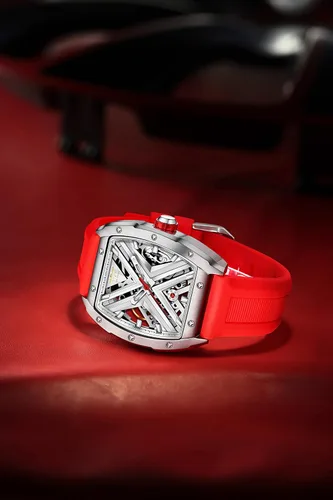 Vista 2 de Tesen GMT Master - Reloj automático con bisel de cerámica, acero inoxidable 316L, cristal de zafiro azul y bisel rojo, reloj Pro Diver