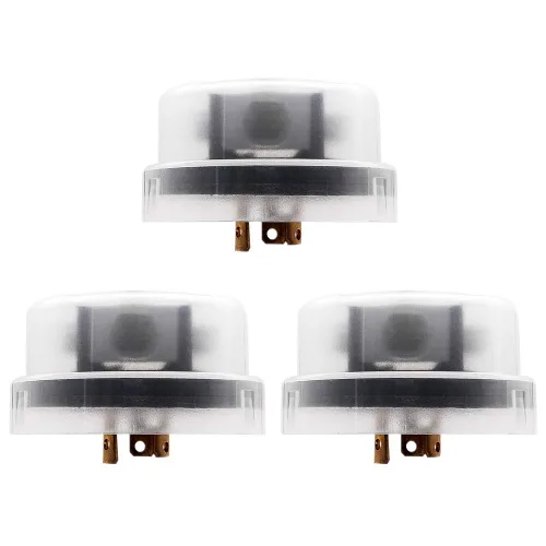Vista 6 de Sensor de fotocélula térmica con bloqueo giratorio y retraso temporal para exteriores - Controla la iluminación, 120 voltios, sensor de luz