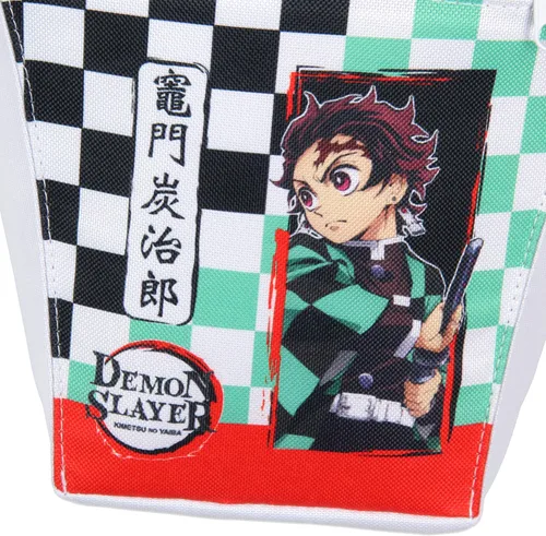 Vista 3 de JUST FUNKY Demon Slayer Tanjiro Kamado - Lonchera aislada para hombres y mujeres, 8 pulgadas