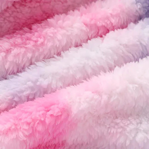 Vista 2 de MIEKISA Chaqueta con capucha para bebés y niñas, ropa de abrigo con cremallera teñida