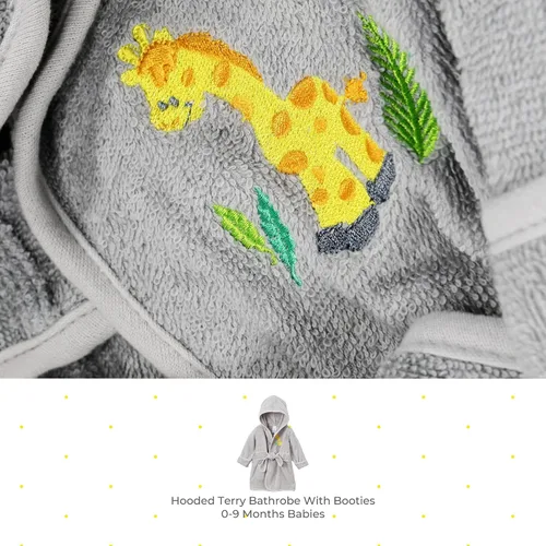 Vista 2 de Spasilk 100 Cotton Hooded Terry Bathrobe with Booties Baby Girl Gifts Baby Boy Gifts Shower Gift