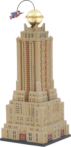 Vista 2 de Department 56 DC Comics Village Superman The Daily Planet - Edificio iluminado, 16.14 pulgadas, multicolor