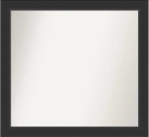 Vista 119 de Amanti Art Espejo personalizado, espejo de baño negro Astor, espejo de pared o espejo de tocador de baño sobre el fregadero (25 x 25 pulgadas)