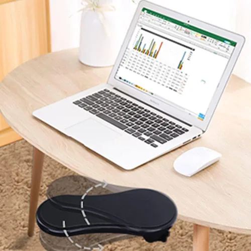 Vista 6 de Soporte para reposabrazos, almohadilla para reposamuñecas para teclado, con cojín de muñeca para mouse para oficina, extensor de reposamuñecas