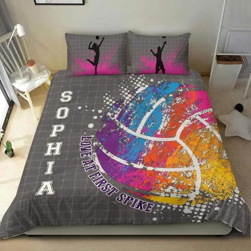 Vista 12 de Juego de ropa de cama de voleibol, edredón de microfibra para deportes, voleibol, tamaño King, Queen, individual, decoración para el hogar