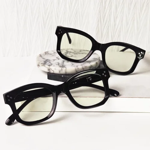 Vista 3 de Eyekepper Gafas de lectura para mujeres con bloqueo de luz azul, diseño retro, lectores de computadora - negro Negro-2002