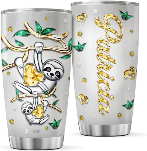 Vista 13 de CUBICER Vasos de café personalizados, tazas de viaje para amantes de los animales, dueños de mascotas, mujeres, hombres, niños, lindo vaso de acero