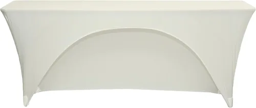 Vista 12 de YOUR CHAIR COVERS - Mantel elástico rectangular de elastano de 6 pies x 18 pulgadas, con espalda abierta para aula, color negro