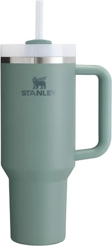 Vista 265 de STANLEY Quencher H2.0 Vaso Térmico con Asa y Pajita 64 oz Tapa Flowstate de 3 Posiciones Gran Capacidad para Viajes y Deportes Vaso de Acero