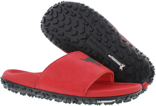 Vista 2 de Under Armour Sandalias Project Rock Slide para hombre, Negro