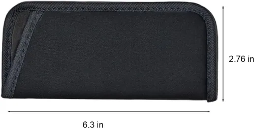 Vista 7 de Paquete de 6 bolsas para lentes de sol, suaves, delgadas, para gafas, funda negra para gafas