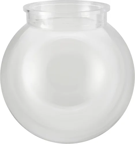 Vista 3 de Aspen Creative 28001-60-41, Globo de lámpara de poste de 6" de acrílico transparente de repuesto con cuello de 3-3/4