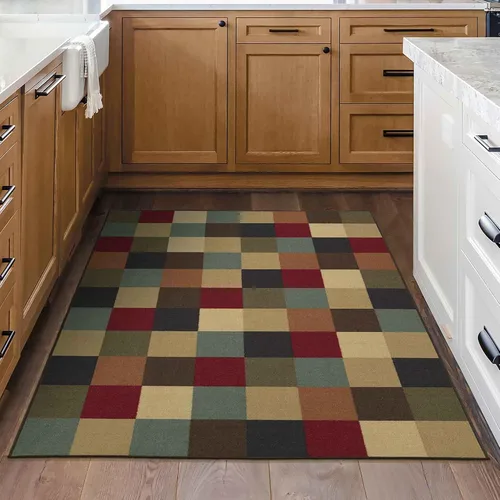 Vista 38 de Ottomanson Alfombras de 5 x 6 pies 6 pulgadas para sala de estar, alfombra de área para dormitorio, antideslizante, duradera y grande para zonas