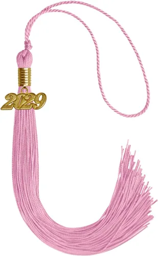 Vista 27 de Endea Graduation - Borla de un solo color con fecha dorada (Oro Antiguo, 2020)