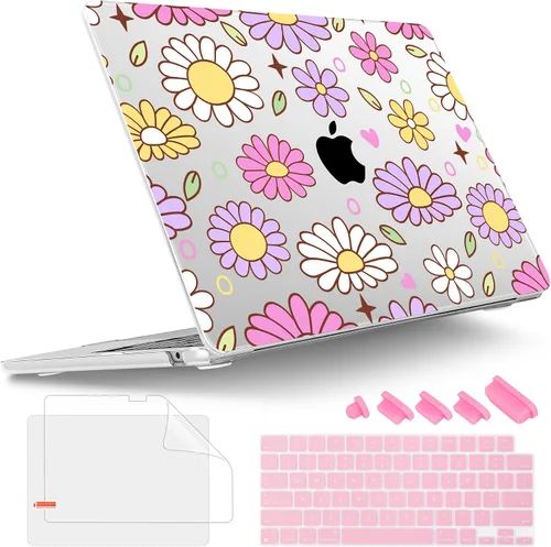 Vista 30 de Tuiklol Funda rígida para MacBook Air 2026, 2025, 2024, 2023, modelo M5, A3448, M4, A3241, M3, A3114, M2, A2941, funda rígida para MacBook de 15.3