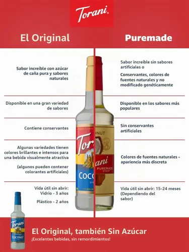 Vista 6 de Torani Jarabe de caramelo de crema, 25.4 fl oz