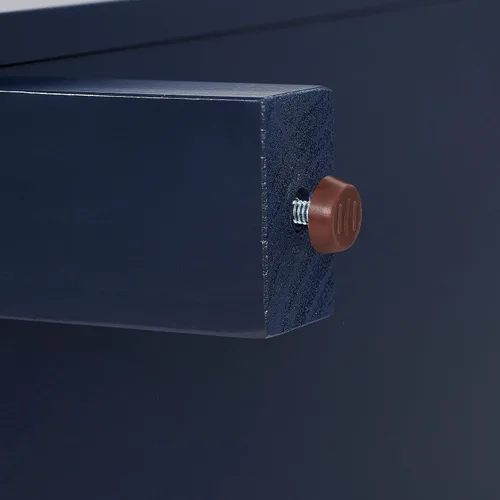 Vista 14 de Crosley Furniture Cassai - Armario de almacenamiento alto para despensa con estantes, cocina, comedor o lavandería, color azul marino