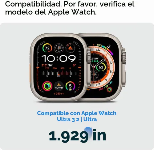 Vista 2 de Spigen Funda delgada para Apple Watch Ultra 3/2/1 de 1.929 in Cubierta protectora ligera delgada de la PC resistente a los arañazos - Negro