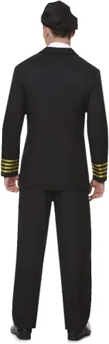 Vista 2 de Disfraz de piloto de aerolínea para hombre, talla XL