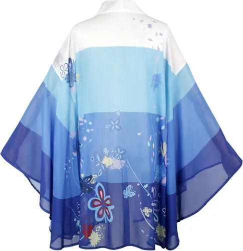 Vista 4 de Metesbonw Women Demon Slayer Inosuke Attack Robe Cloak Anime Cosplay Swimsuit Cover Up Chiffon Cardigan