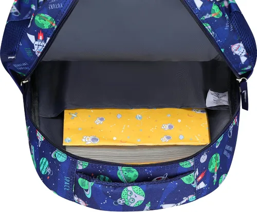 Vista 7 de Mochila infantil para niños niños o niñas Mochila de escuela primaria para adolescentes Colección Campus 17 pulgadas de alto , Astro Navy