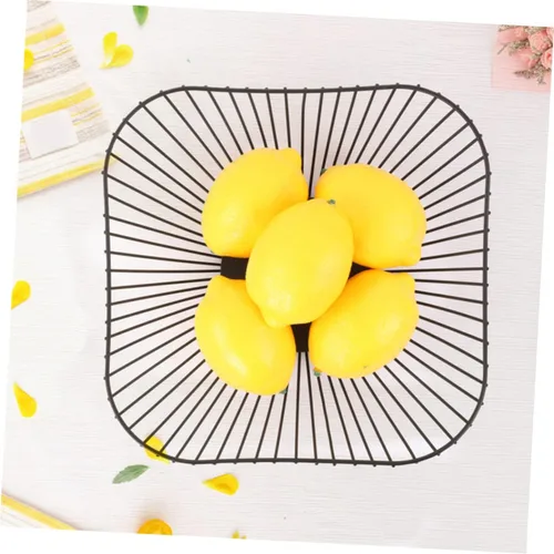 Vista 4 de Cesta de frutas de alambre para frutas, cuencos de dulces, cesta decorativa para aperitivos, cestas de almacenamiento de frutas, tazón de pan