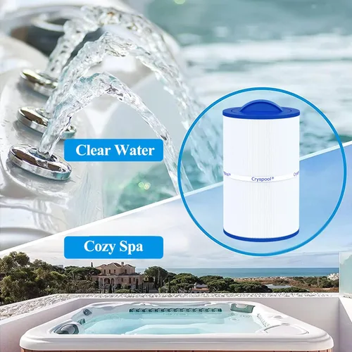 Vista 7 de Cryspool® 07022 Filtro compatible con Caldera 50, Caldera Spas, C-7350, 1019401, 73532, PCD50N, FC-3963, cartucho de filtro de spa de 50 pies