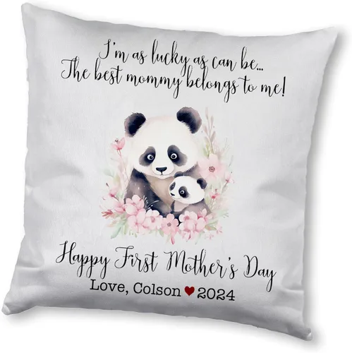 Vista 12 de Generic Panda, funda de almohada personalizada para el primer día de la madre, funda de almohada personalizada para el día de la madre, regalo