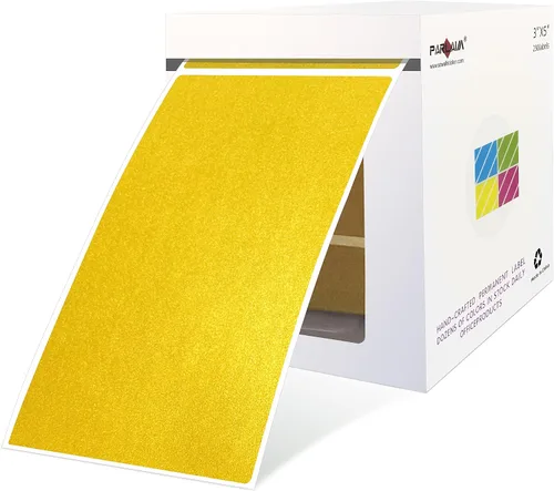 Vista 35 de PARLAIM 5 x 3 pulgadas Rectángulo de colores pegatinas de inventario, 1000 unidades de 4 rollos de etiquetas adhesivas cuadradas para cajas móviles