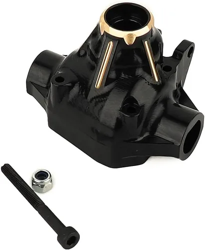 Vista 11 de Cubierta diferencial de latón resistente para carcasa de eje Axial SCX10 PRO, efecto de contrapeso, revestimiento duro negro, mecanizado CNC, 1