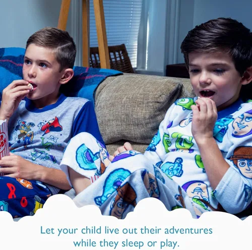 Vista 2 de Disney Conjunto de pijama de algodón ajustada de 4 piezas para niño Best Pals