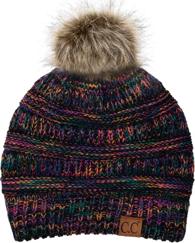 Vista 653 de C.C Trendy Warm Chunky Soft Stretch Cable Knit Beanie