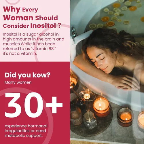 Vista 7 de Gomitas de inositol con aceite de onagra para mujeres, proporción 40:1, mio-inositol de 2000 mg y D-Chiro inositol 50 mg con vitamina D3 B6 B12