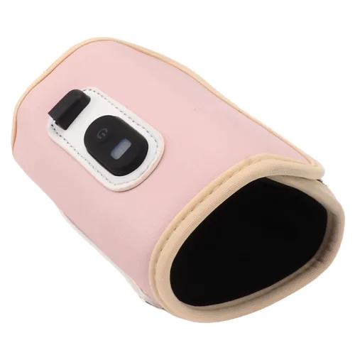 Vista 4 de Calentador de biberones USB, portátil, ajustable de 5 velocidades, para leche materna (rosa)