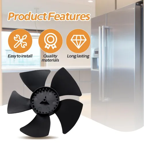 Vista 6 de W10156818 - Cuchilla del ventilador del motor del condensador del refrigerador compatible con Whirlpool Kenmore Jenn-Air Amana Admiral Norge