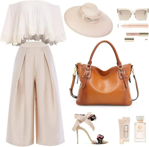 Vista 7 de Kattee Bolsos de cuero genuino Bolso de hombro para mujer, bolso de diseñador con asas superiores, bolso cruzado de gran capacidad
