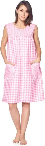 Vista 5 de Casual Nights Vestido para la casa con cierre de mujer sin mangas Bata para dormir Prenda para dormir