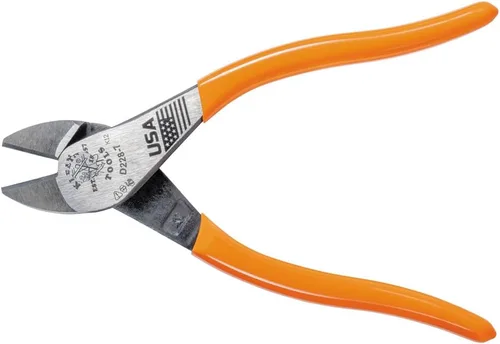 Vista 5 de Klein Tools Alicates D228-7, fabricados en EE. UU., Alicates de corte diagonal con diseño de alto apalancamiento, 7 pulgadas