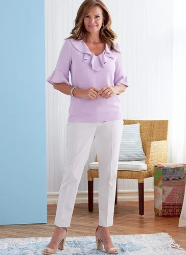 Vista 5 de Butterick B6814RR Misses/Plus Size Top/Vest 18W-20W-22W-24W, Multicolor