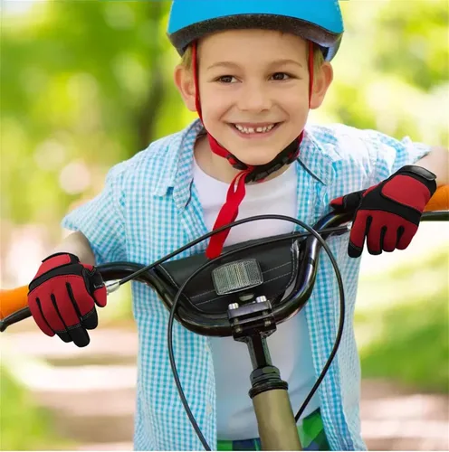 Vista 5 de Guantes deportivos para niños, guantes de ciclismo de dedo completo MTB para ciclismo, escalada, equitación, ciclismo, deportes al aire libre