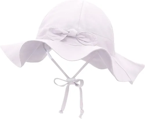 Vista 6 de SimpliKids Sombrero de sol para bebé de ala ancha con protección solar UPF 50+ UV Ray