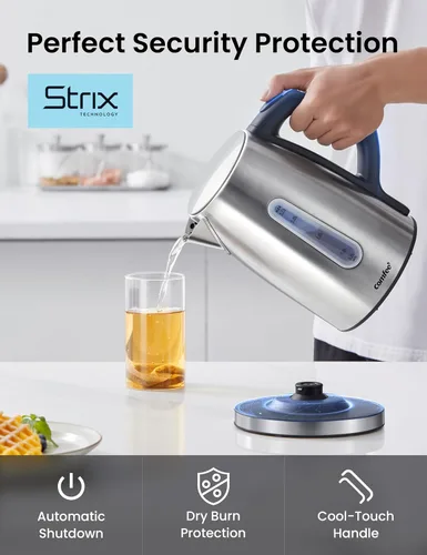 Vista 6 de COMFEE' Hervidor Eléctrico de Acero Inoxidable, Control de Temperatura con 6 Ajustes Preestablecidos, Mantenimiento de Calor por 1 Hora, Hervidor