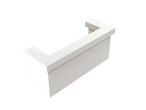 Vista 14 de EverBlock Kit de barra y mostrador en voladizo de 4 pies para uso en el hogar, ventas o eventos Bloques de construcción gigantes Fácil