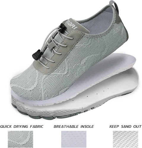Vista 3 de SIMARI WP005 - Zapatos acuáticos unisex, deportes acuáticos, sensación descalza, de secado rápido, para playa, natación, yoga, surf, piscina