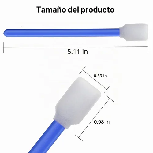 Vista 2 de 200 piezas de bastoncillos de limpieza de espuma rectangulares cuadrados de 12,9 cm para impresora de inyección de tinta de formato solvente Roland